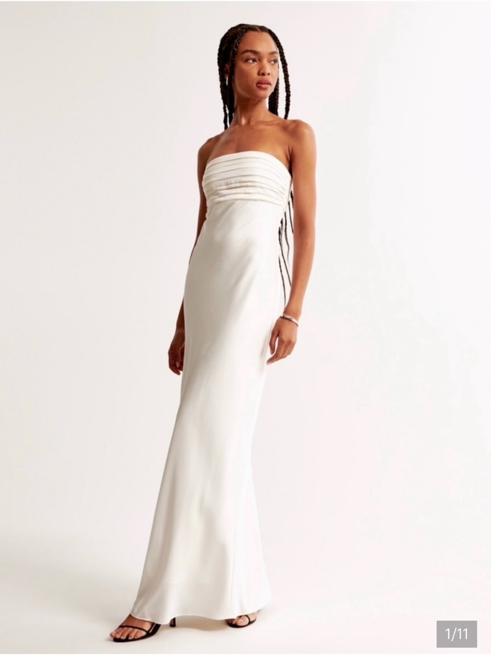 Abercrombie and Fitch Emerson Strapless White Dress